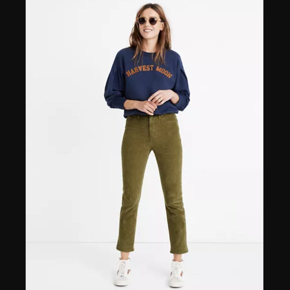 Madewell Pants - Madewell Classic Straight Jeans: Corduroy Edition Green 25